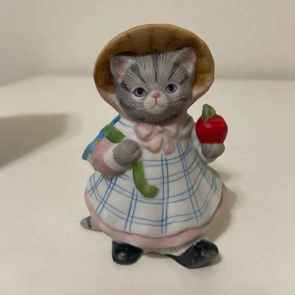 Kitty Cucumber Schmid Lot of 4 Figurines Ornaments Clown Angel Makeup School - Picture 8 of 12